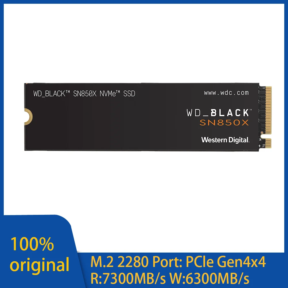   PS5 ÷̼̽ 5 Ʈ ӿ ǻͿ WD_BLACK SN850X SSD M.2 NVMe PCIe 4.0, ִ 7300 MB/s 2280 б
